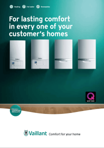 VAILLANT BROCHURE VAILLANT BROCHURE